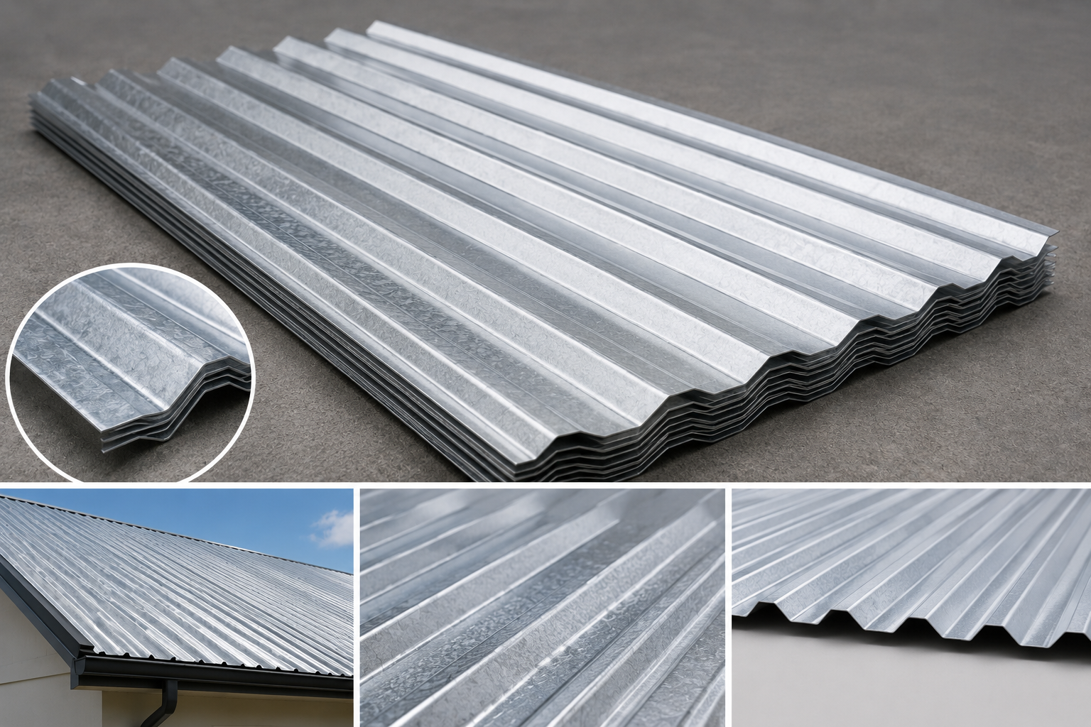 QTile Galvanised 0.4mm x 3.6m